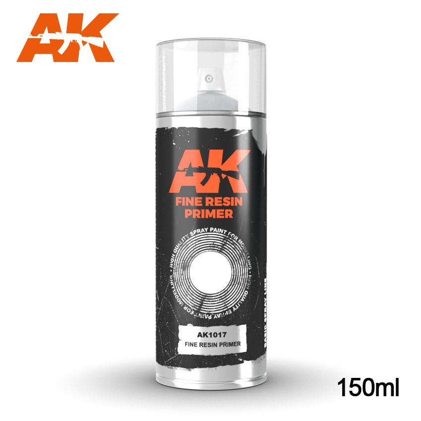 AK Interactive Fine Resin Primer - Spray 150ml | 8436564926401