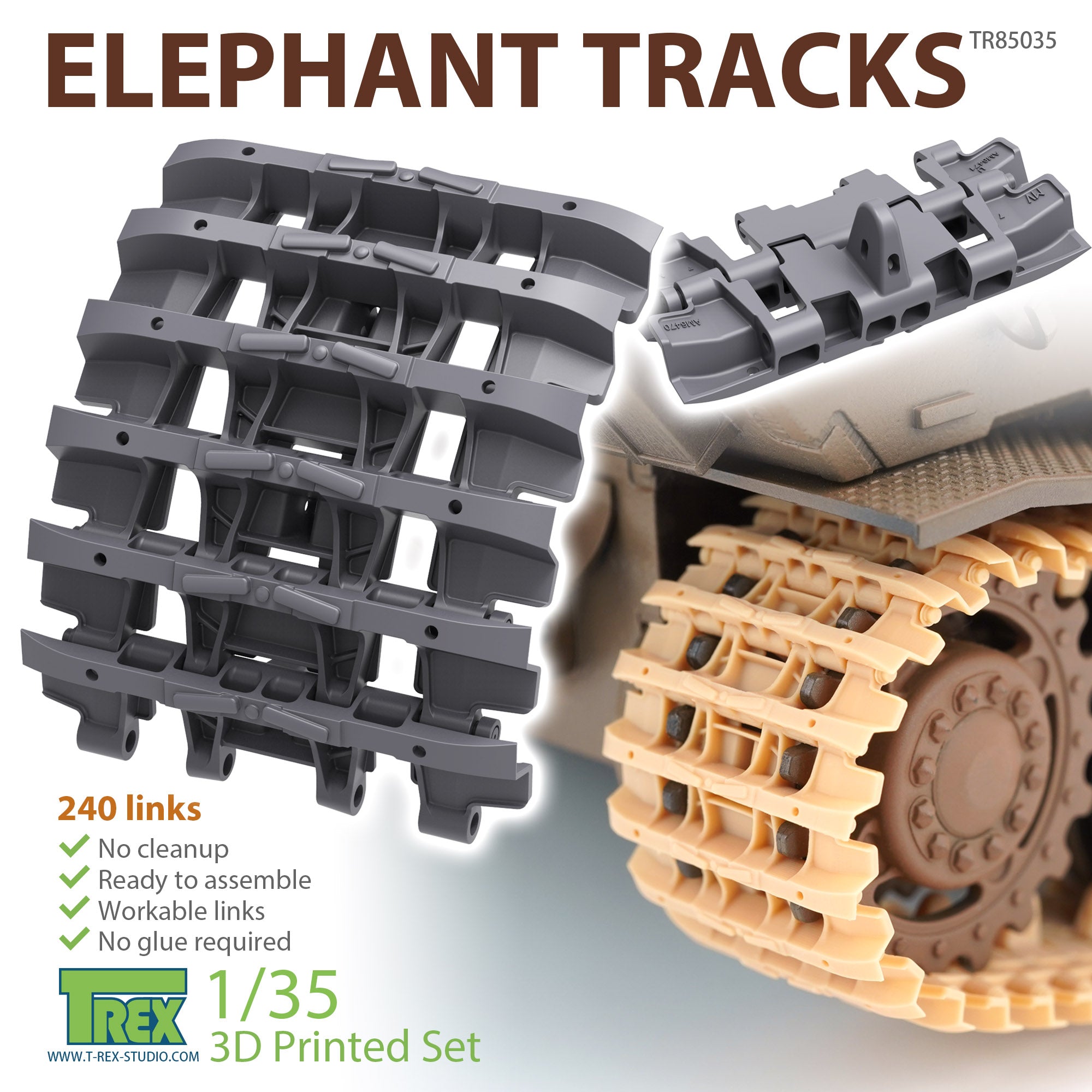T-Rex Studio 1/35 Elephant Tracks | 6973984751371