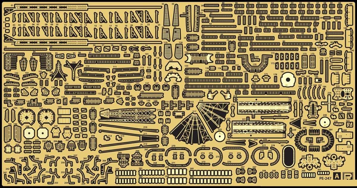 Pit Road 1/700 Detail Up Parts Set For IJN Battleship Musashi | 4986470019905