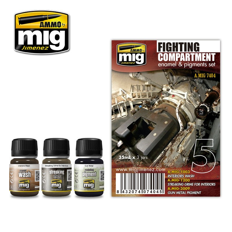 Ammo Mig Fight Compartment Weathering Set | 8432074074045
