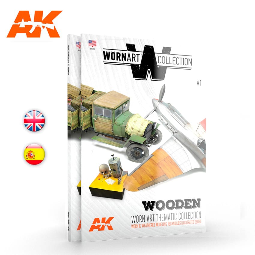 AK Interactive Worn Art Collection #01 Madera - Spanish | 8435568306097