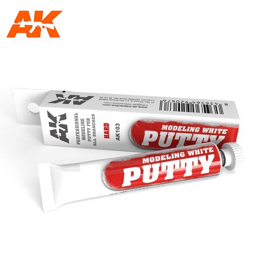AK Interactive Modeling White Putty 20ml | 8436564920676