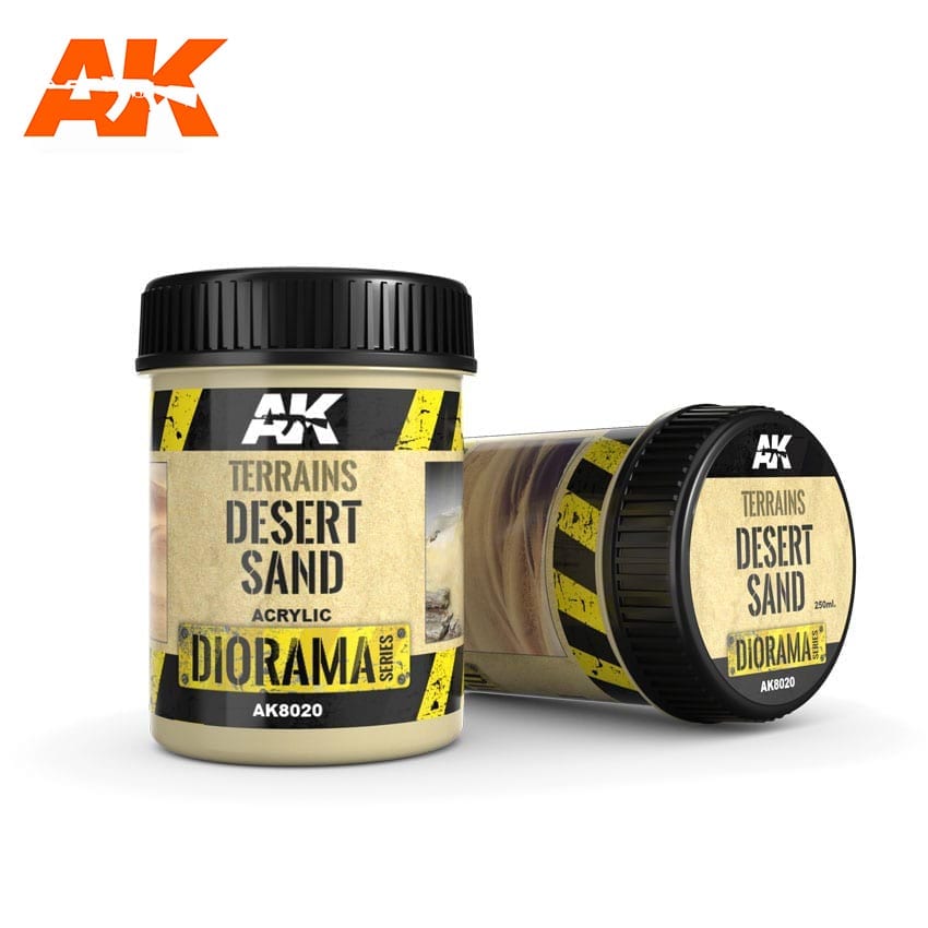 AK Interactive Terrains Desert Sand - 250ml (Acrylic) | 8436564921024