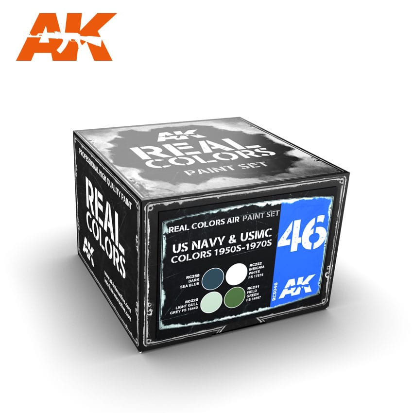 AK Interactive Real Colors US Navy & USMC Colors 1950s-1970s | 8436564930125