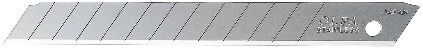 OLFA 9mm Prec Stainless Snap Blade - 10/pk (AB-10S) | 091511500349