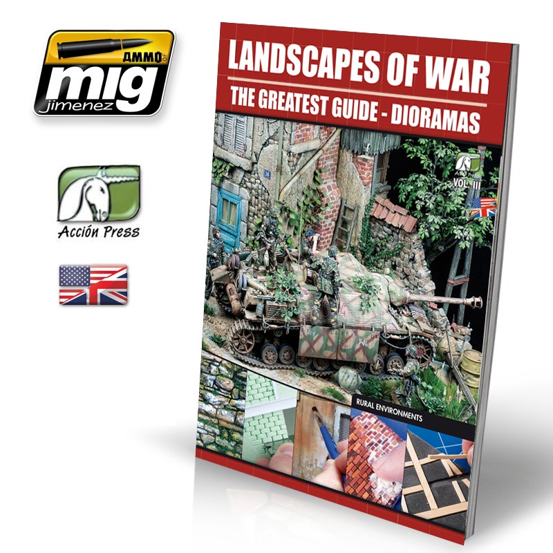 Ammo Mig Landscapes of War Dioramas Vol. 3 Rural Enviroments - The Greatest Guide (English) | 9788495464934