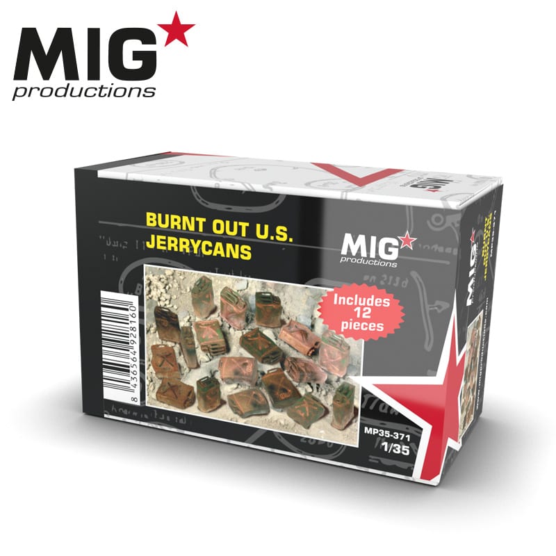 MIG 1/35 Burnt-out U.S. Jerrycans | 8436564928160