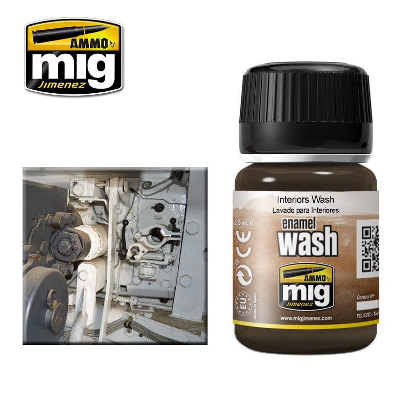 Ammo Mig Interiors Enamel Wash | 8432074010036