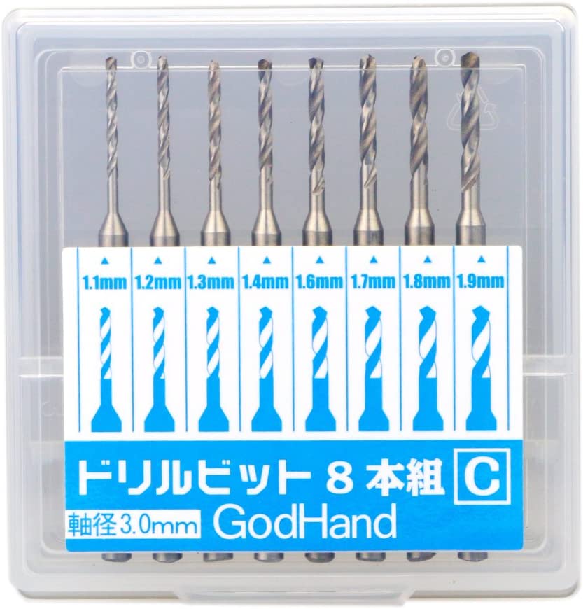 GodHand Drill Bit Set of 8 Pieces (C) | 4562349873555