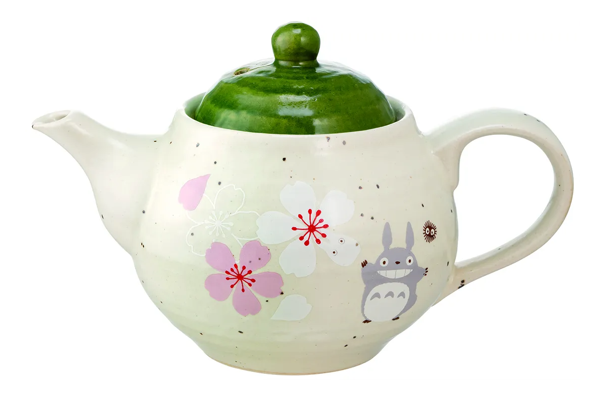 Skater Totoro Traditional Japanese Dish Series - Teapot (Sakura/Cherry Blossom) "My Neighbor Totoro" | 4973307544231