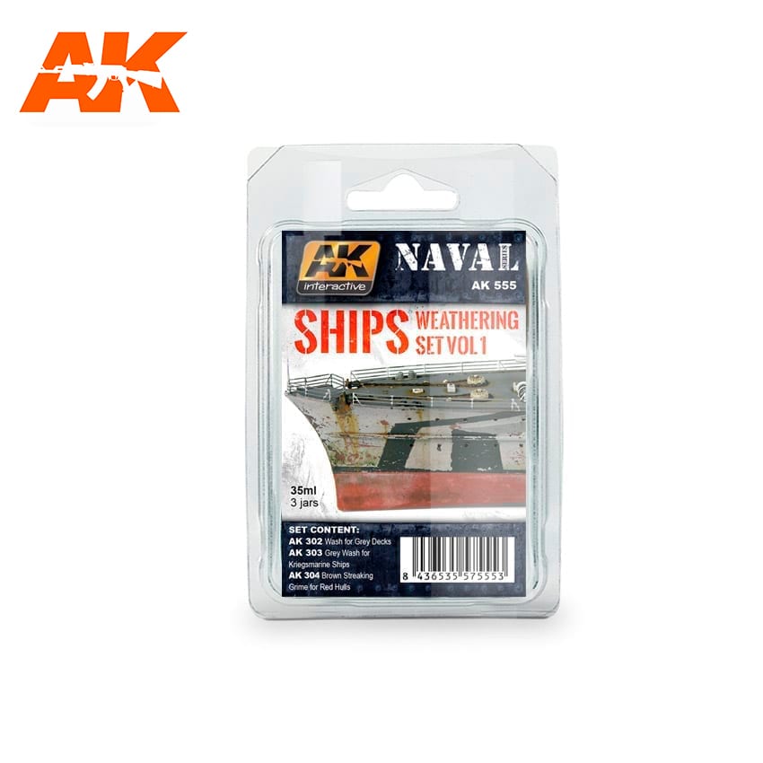 AK Interactive Ships Vol.1 Weathering Set | 8436535575553