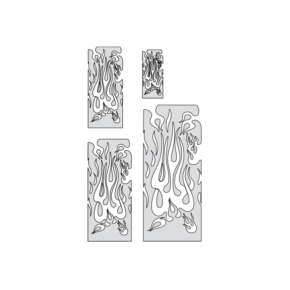 IWATA Artool Flame Master The Multiple Freehand Airbrush Template by 'Mr. J' Julian Braet | 758240038054