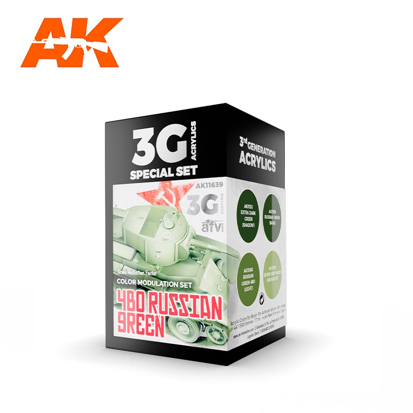 AK Interactive 3G Modulation 4BO Russian Green | 8435568310612