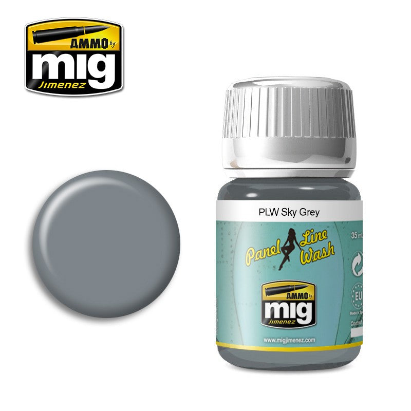 Ammo Mig Sky Grey Panel Line Wash | 8432074016076