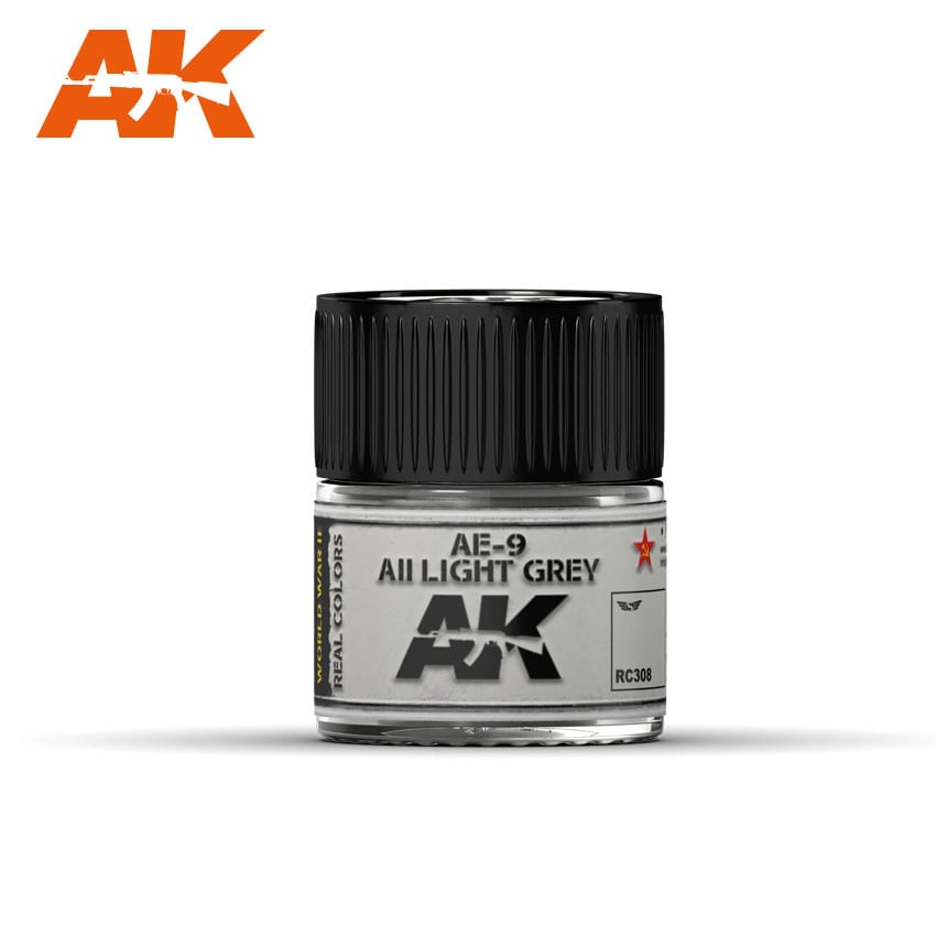 AK Interactive Real Colors AE-9 / AII Light Grey 10ml | 8436564926098