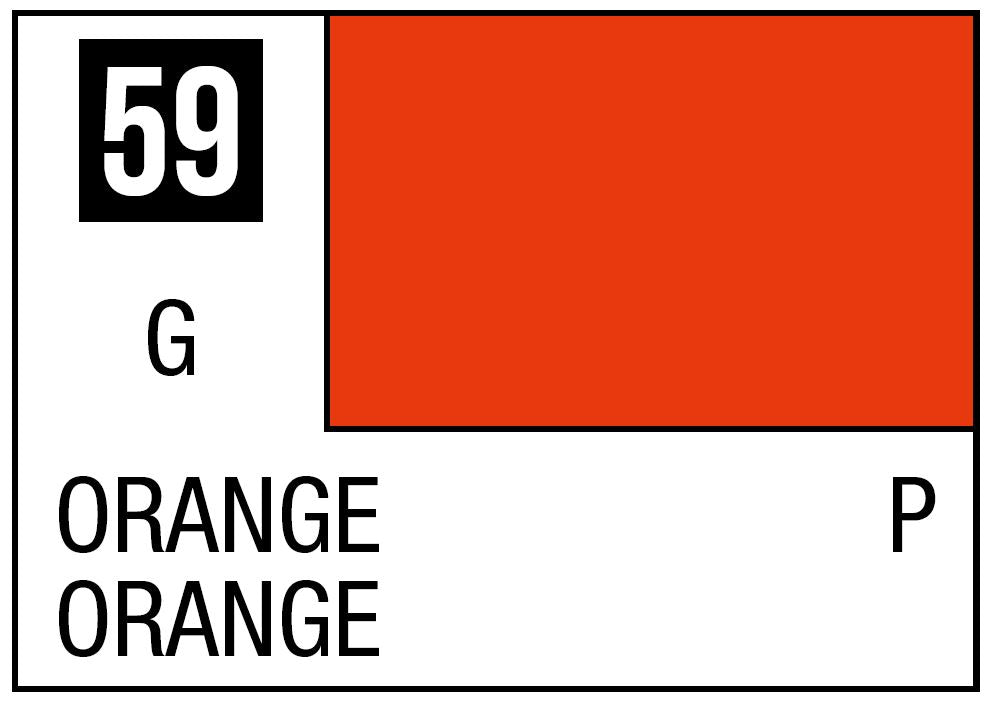 Mr Hobby Mr. Color 59 - Orange (Semi-Gloss/Aircraft) - 10ml | 4973028635164
