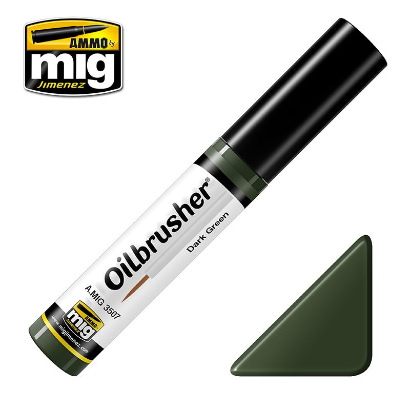 Ammo Mig Oilbrusher - Dark Green | 8432074035077
