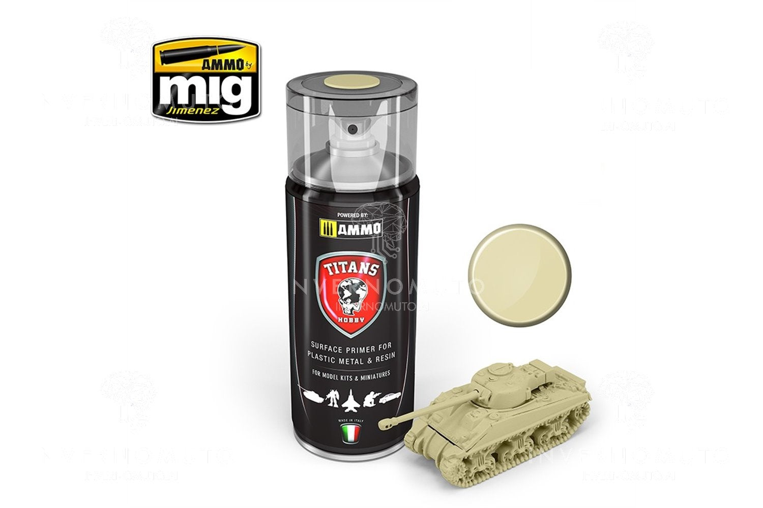 Titans Hobby Bone White Matt Primer, 400ml Spray | 7426842921281