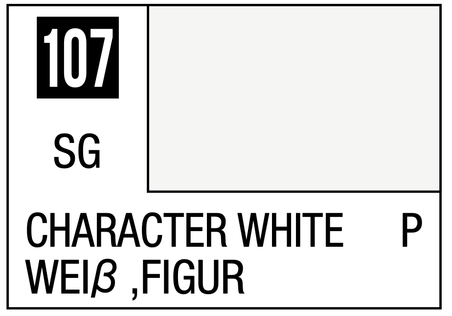 Mr Hobby Mr. Color 107 - Character White (Semi-Gloss) - 10ml | 4973028635454