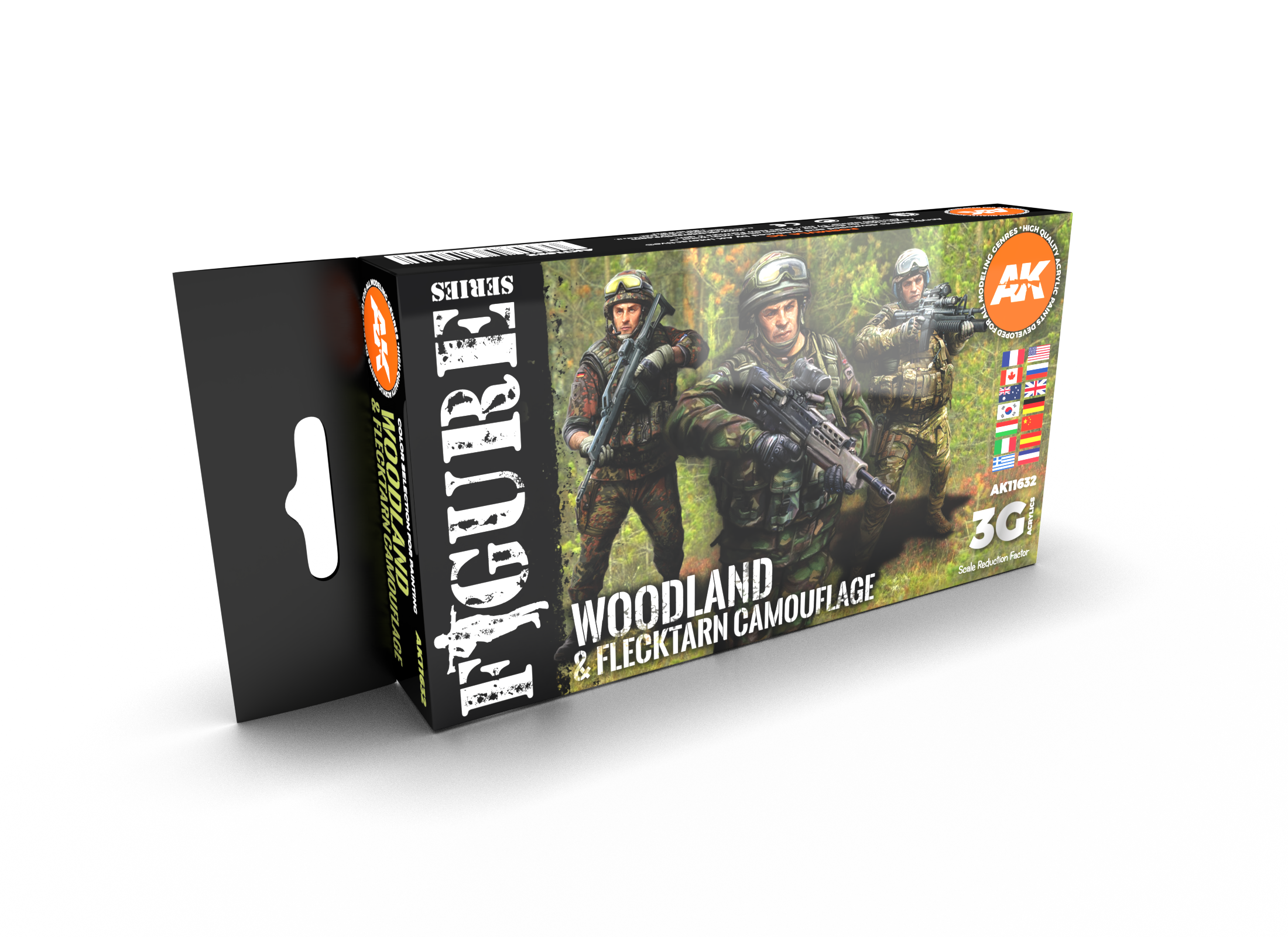 AK Interactive 3G Modern Woodland And Flecktarn Camouflages | 8435568310544
