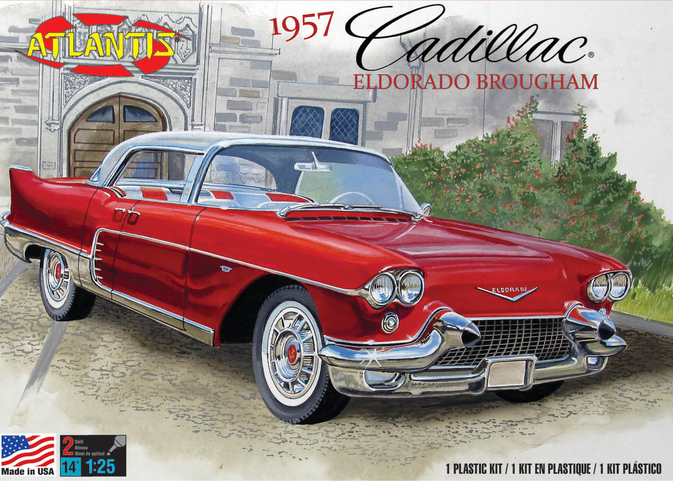 Atlantis 1/25 1957 Cadillac Eldorado Brougham Model Kit | 850002740509