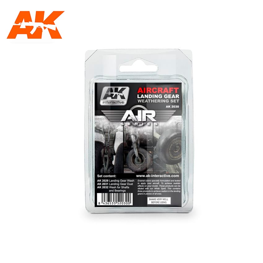 AK Interactive Aircraft Landing Gear Weathering Set | 8436535573238