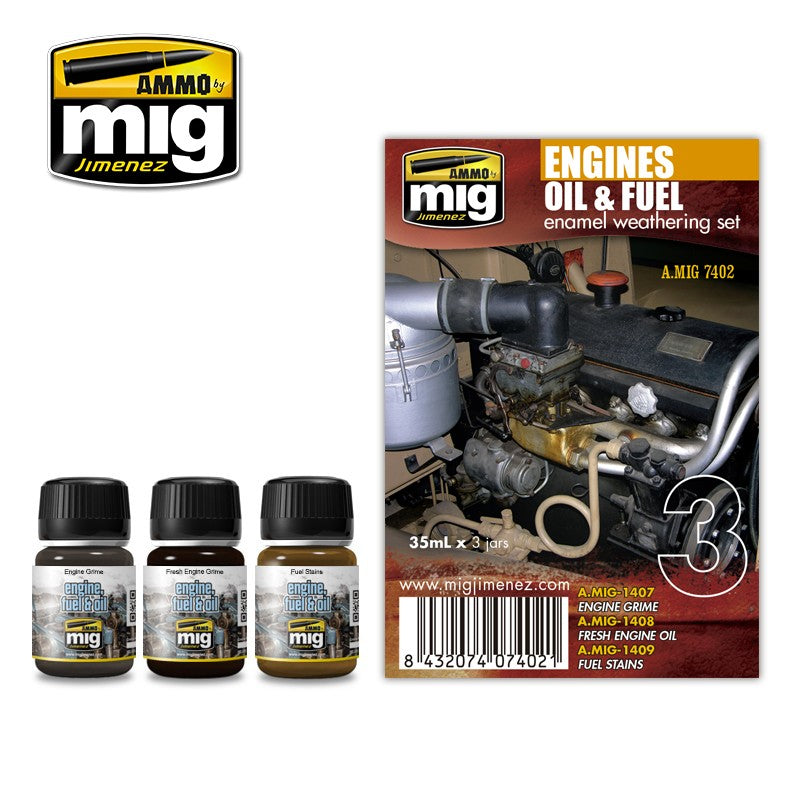 Ammo Mig Engines Weathering Set