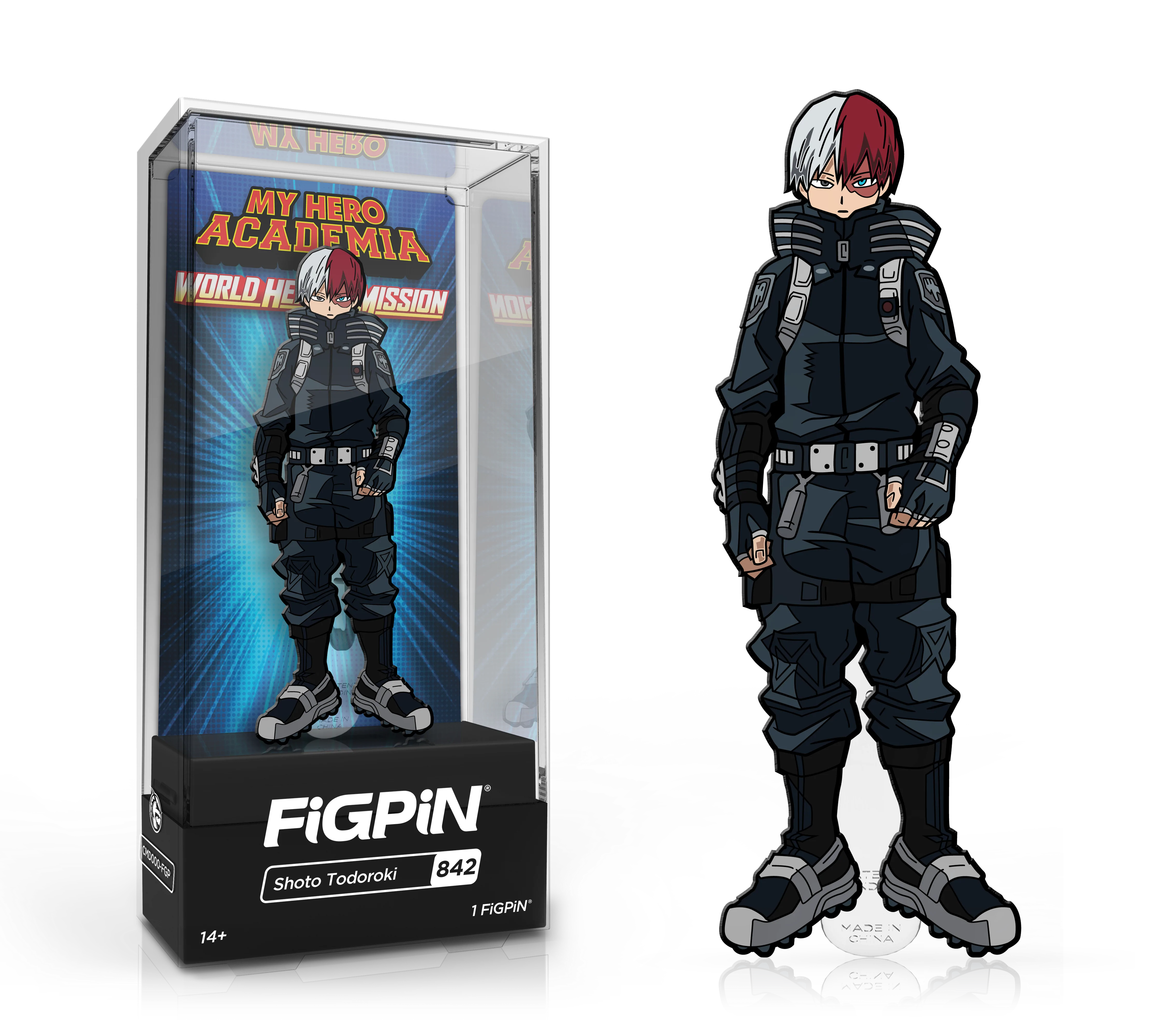 FiGPiN My Hero Academia World Heroes Mission, Shoto Todoroki (842-WS) | 810090370729