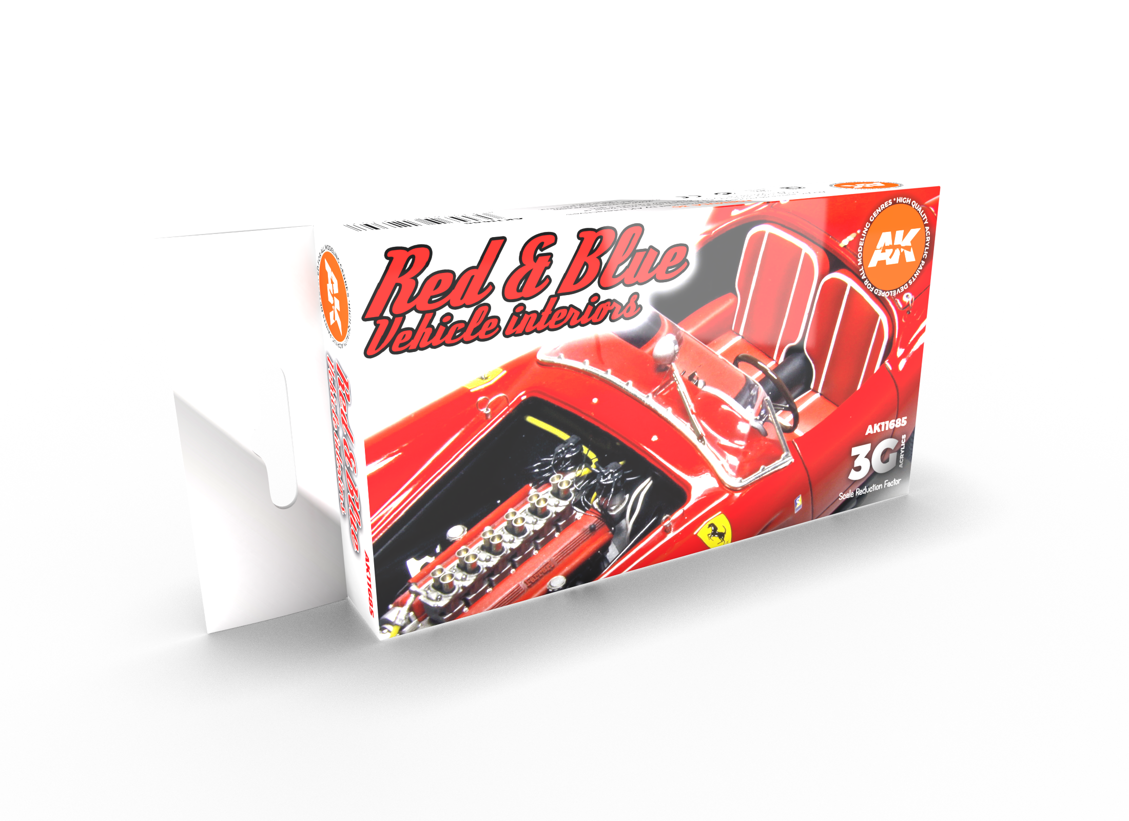 AK Interactive 3G Red & Blue Vehicle Interiors | 8435568312357