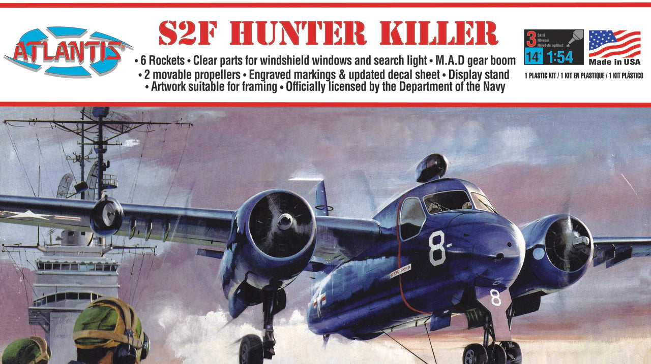 Atlantis 1/54 S2F Hunter Killer Aircraft | 850002740172