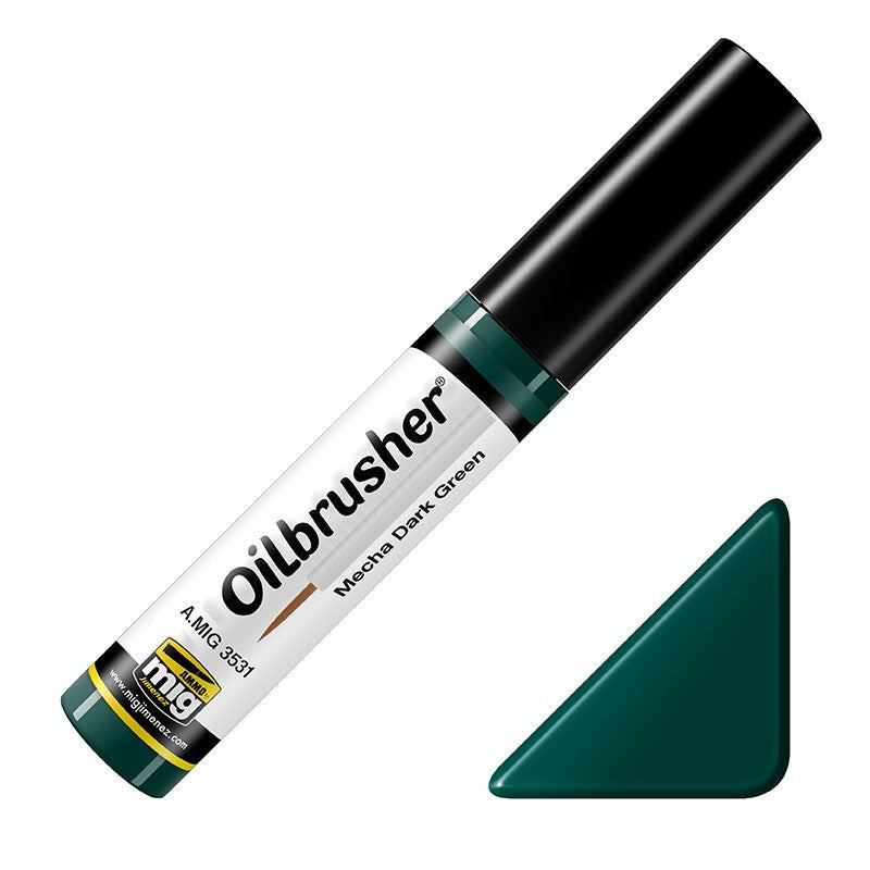 Ammo Mig Oilbrusher - Mecha Dark Green | 8432074035312