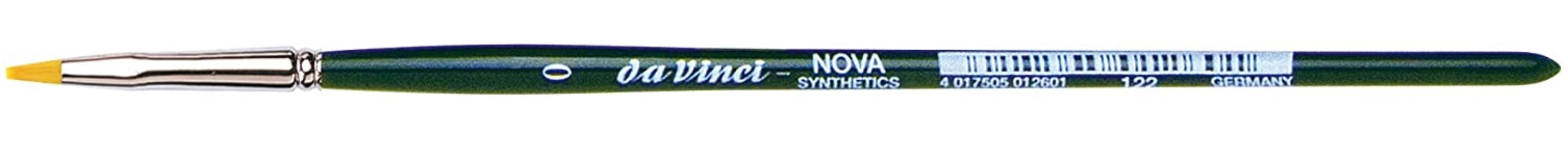 Da Vinci NOVA Series 122, hobby brush flat, finest golden synthetic fibre, Size:0 | 4017505012601