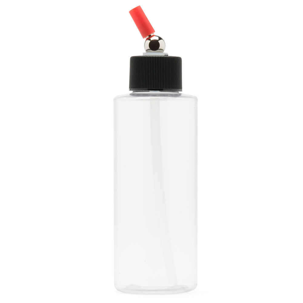 IWATA Crystal Clear Bottle 4 oz / 118 ml Cylinder With Adaptor Cap | 734748145418