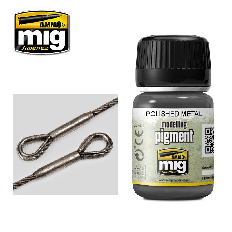 Ammo Mig Polished Metal Pigment | 8432074030218