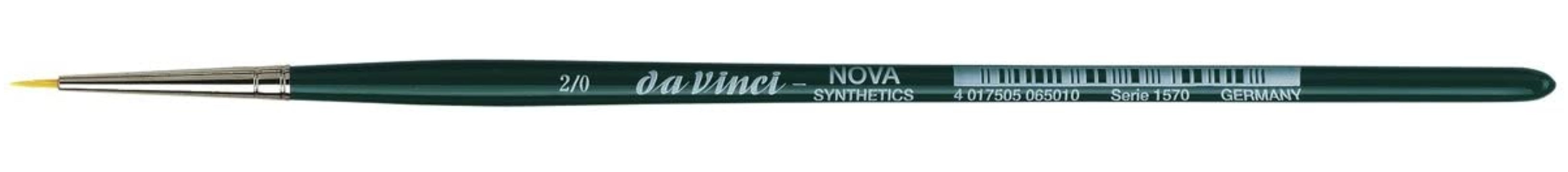 Da Vinci NOVA Series 1570, hobby brush, finest golden synthetic fibre, Size:-2 | 4017505065010
