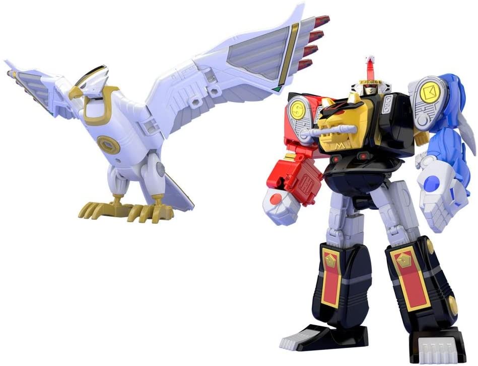 Bandai Ninja Megazord & White Ninja Falconzord Set 'Mighty Morphin Alien Rangers', Bandai Super Mini Pla | 4549660250937