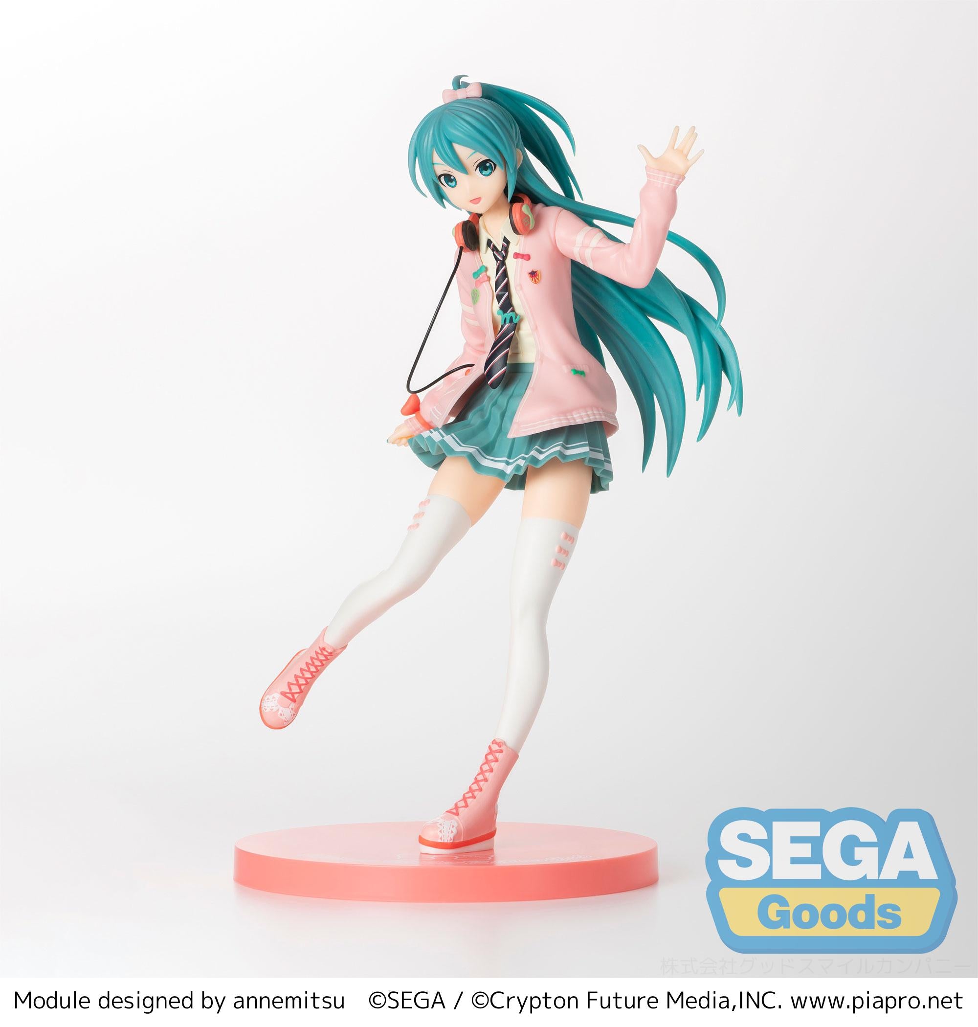 Hatsune Miku Series Project DIVA Arcade Future Tone Hatsune Miku Ribbon Girl SPM Figure | 4580779509288