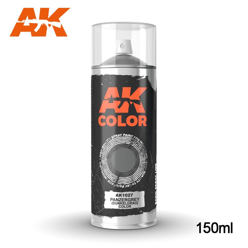 AK Interactive Panzergrey (Dunkelgrau) color - Spray 150ml | 8436564926500