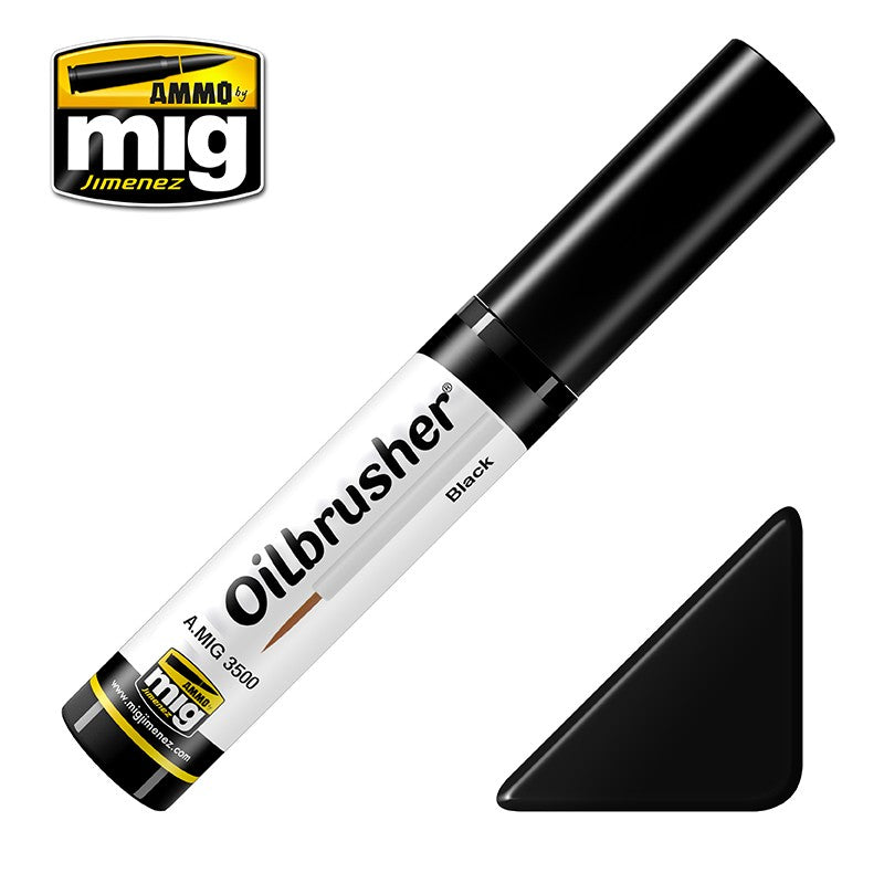 Ammo Mig Oilbrusher - Black | 8432074035008