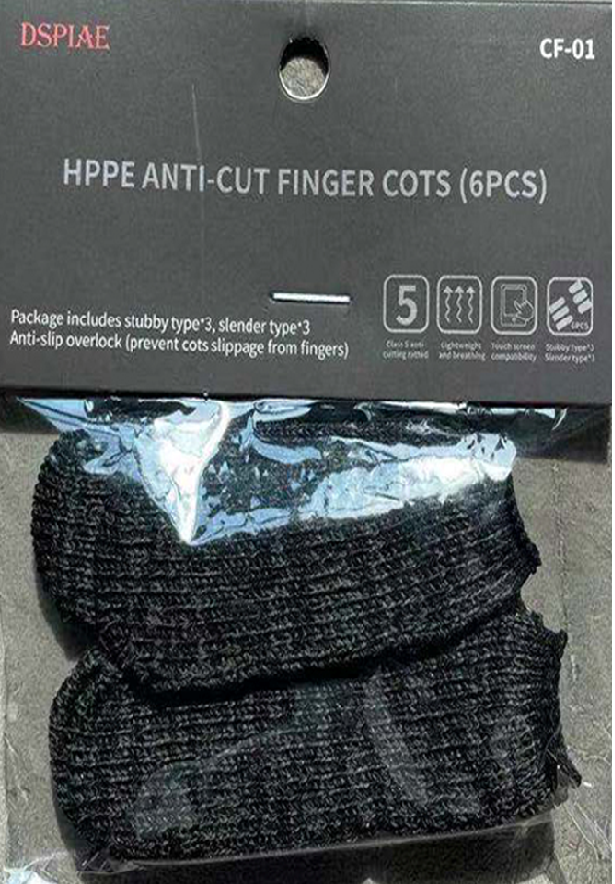 DSPIAE Hppe Anti-Cut Finger Cots (6PS) | 6970845567997