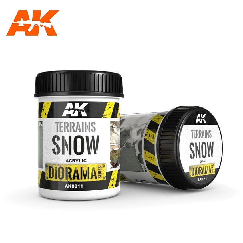 AK Interactive Terrains Snow - 250ml (Acrylic) | 8436564920935
