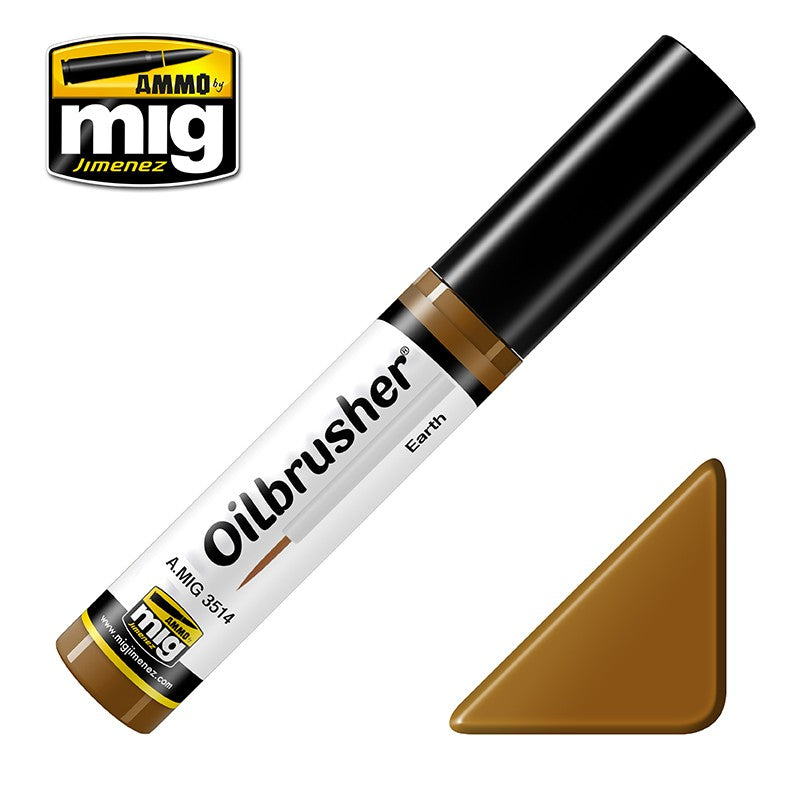 Ammo Mig Oilbrusher - Earth | 8432074035145