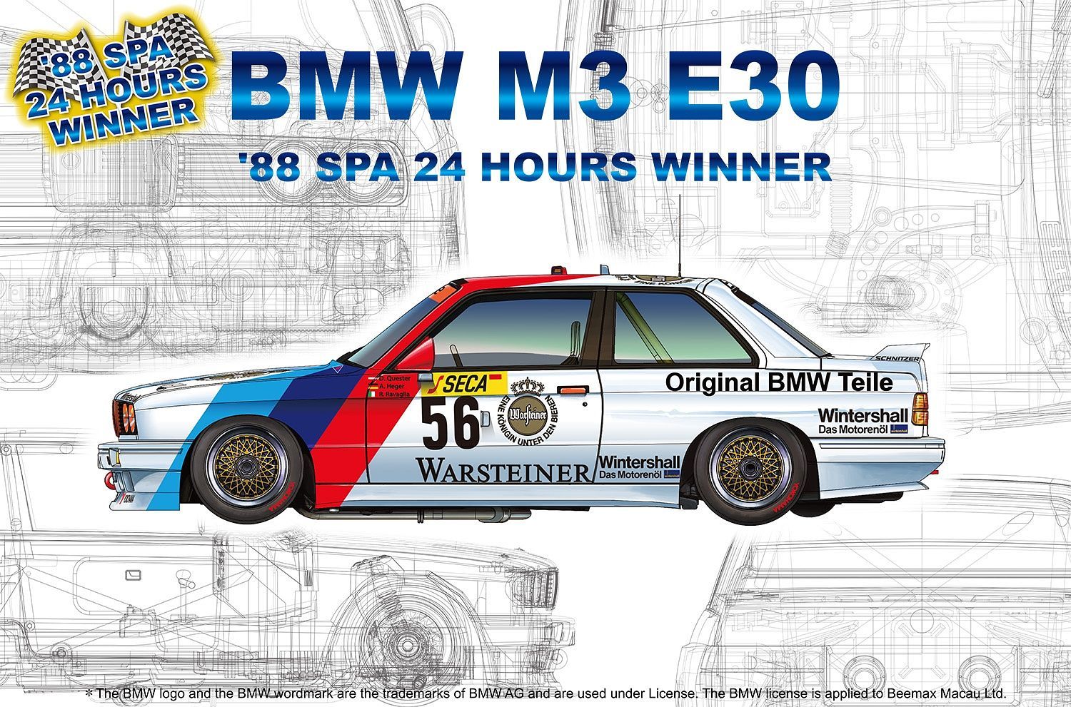 Platz 1/24 BMW M3 E30 '88 SPA 24 Hours Winner | 4545782063813