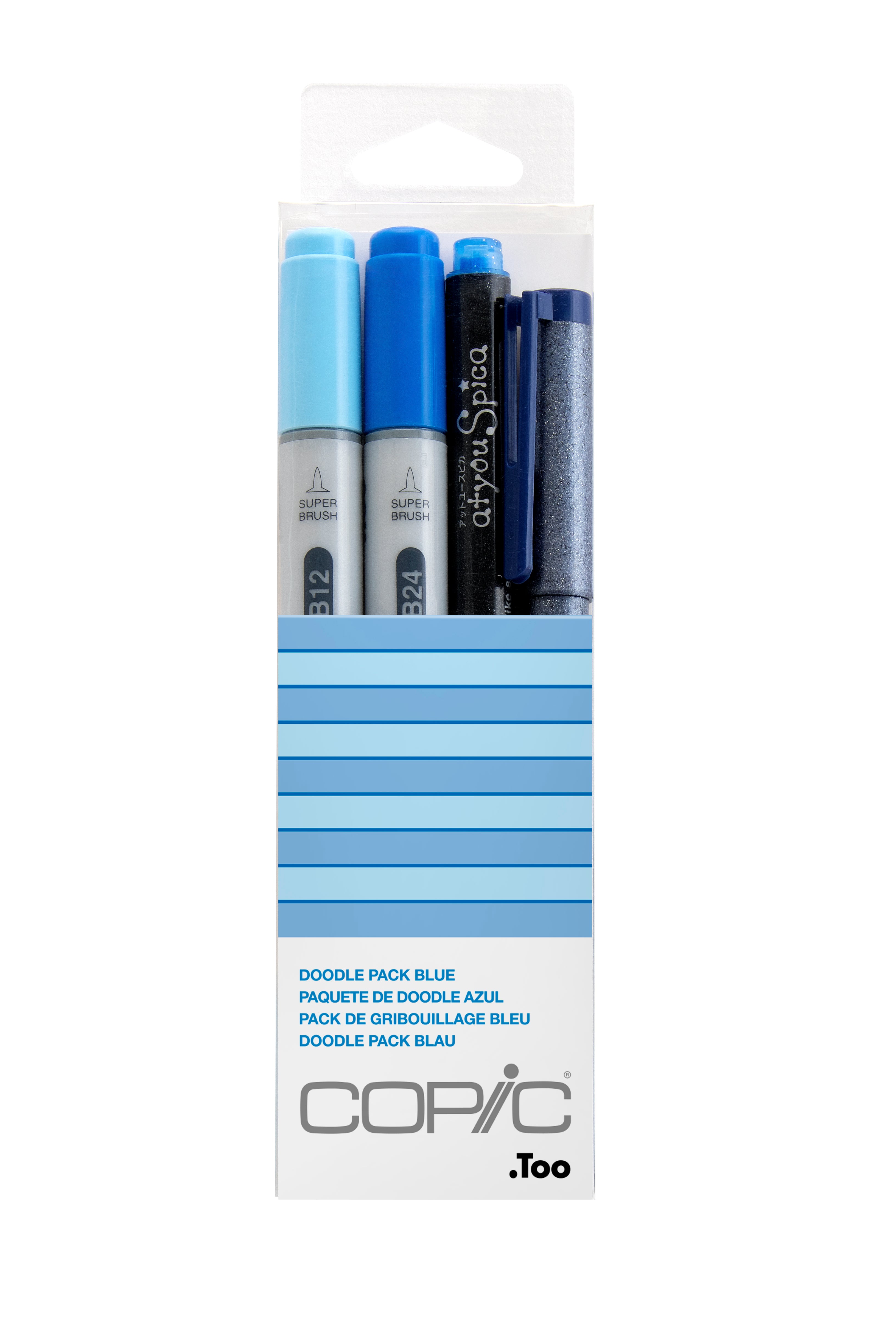 Copic Ciao Marker 4pc Doodle Kit, Blue | 4511338053874