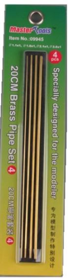 Master Tools 20cm Brass Pipe Set 4--1.1,1.6,2.1,2.6*4 | 9580208099453