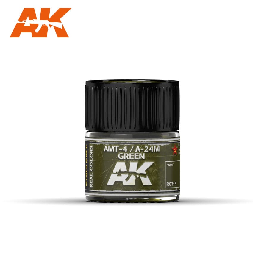 AK Interactive Real Colors AMT-4 / A-24M Green 10ml | 8436564926166