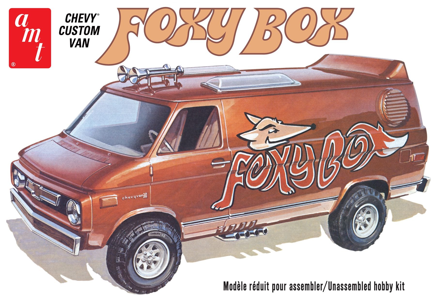 AMT 1/25 1975 Chevy Van Custom Foxy Box | 849398048122
