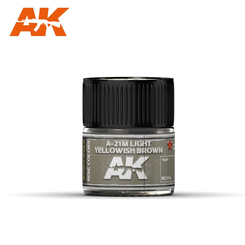 AK Interactive Real Colors A-21M Light Yellowish Brown 10ml | 8436564926159