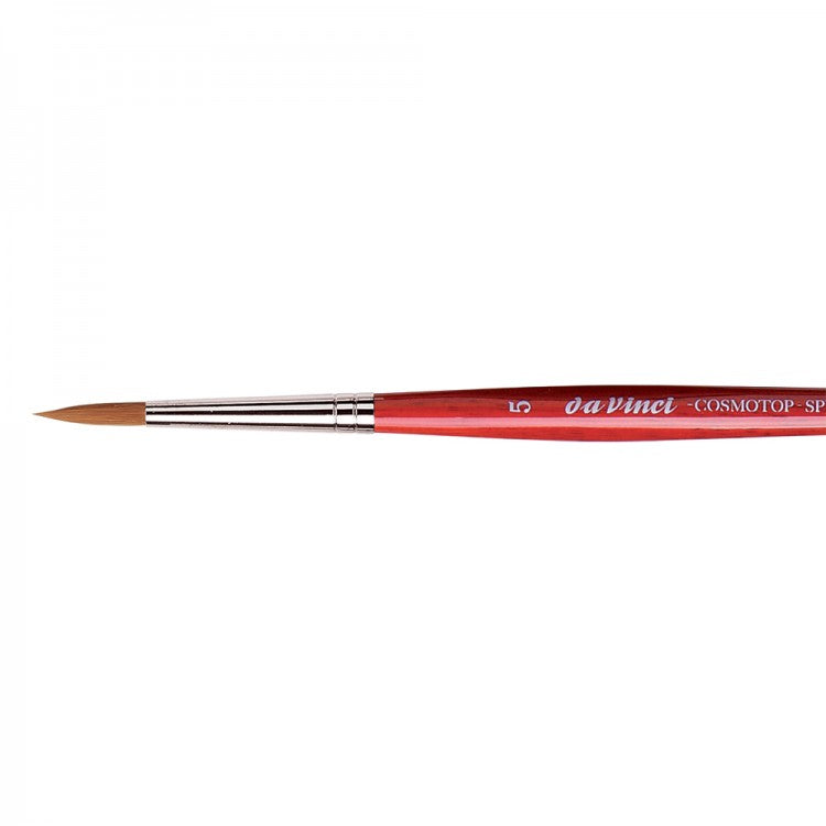 Da Vinci Cosmotop Spin Series 5580 Watercolor Brush - Round, Short Handle, Size 5 | 4017505118358