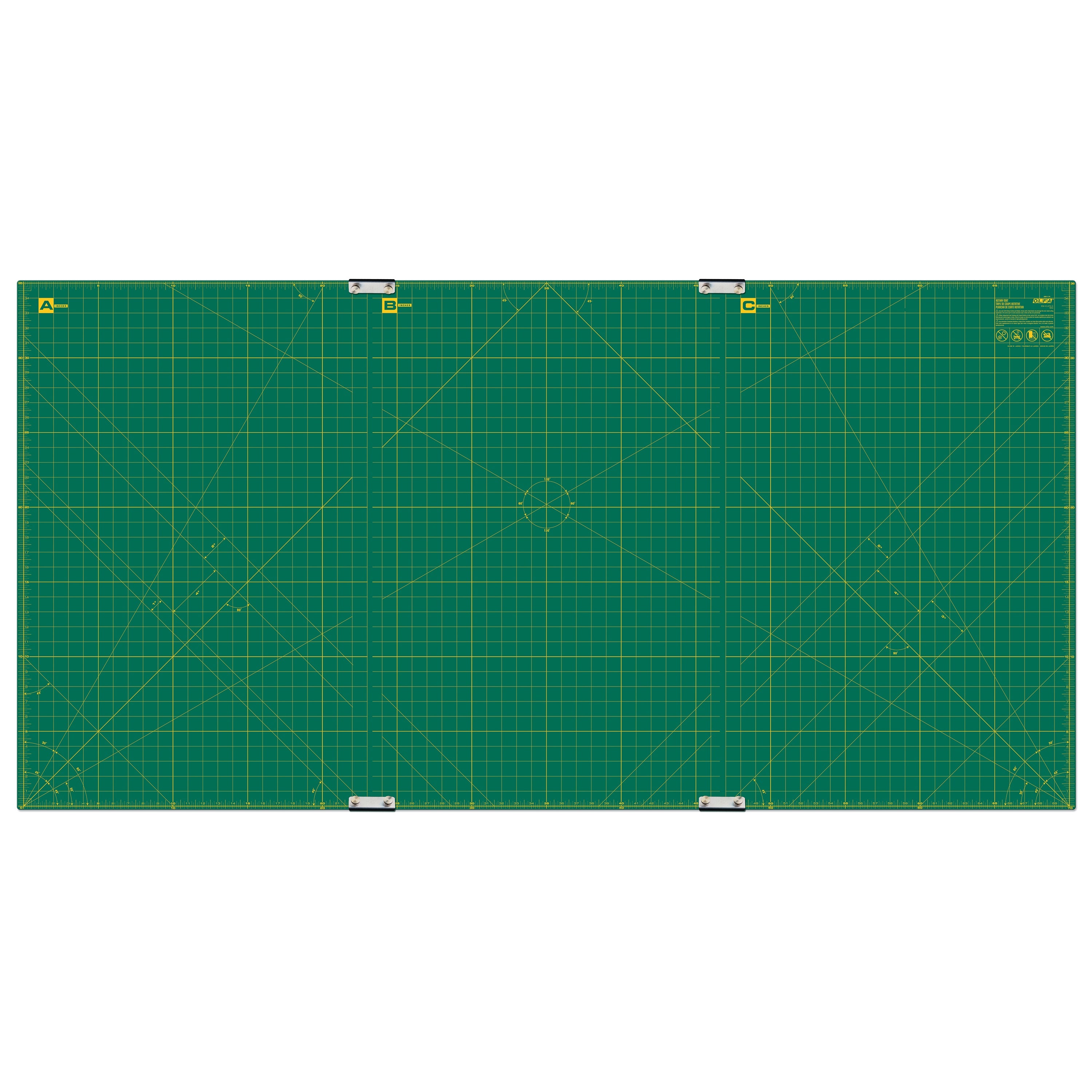 OLFA 35' x 70' Continuous Grid Rotary Mat Set (RM-CLIPS/3) | 091511300338